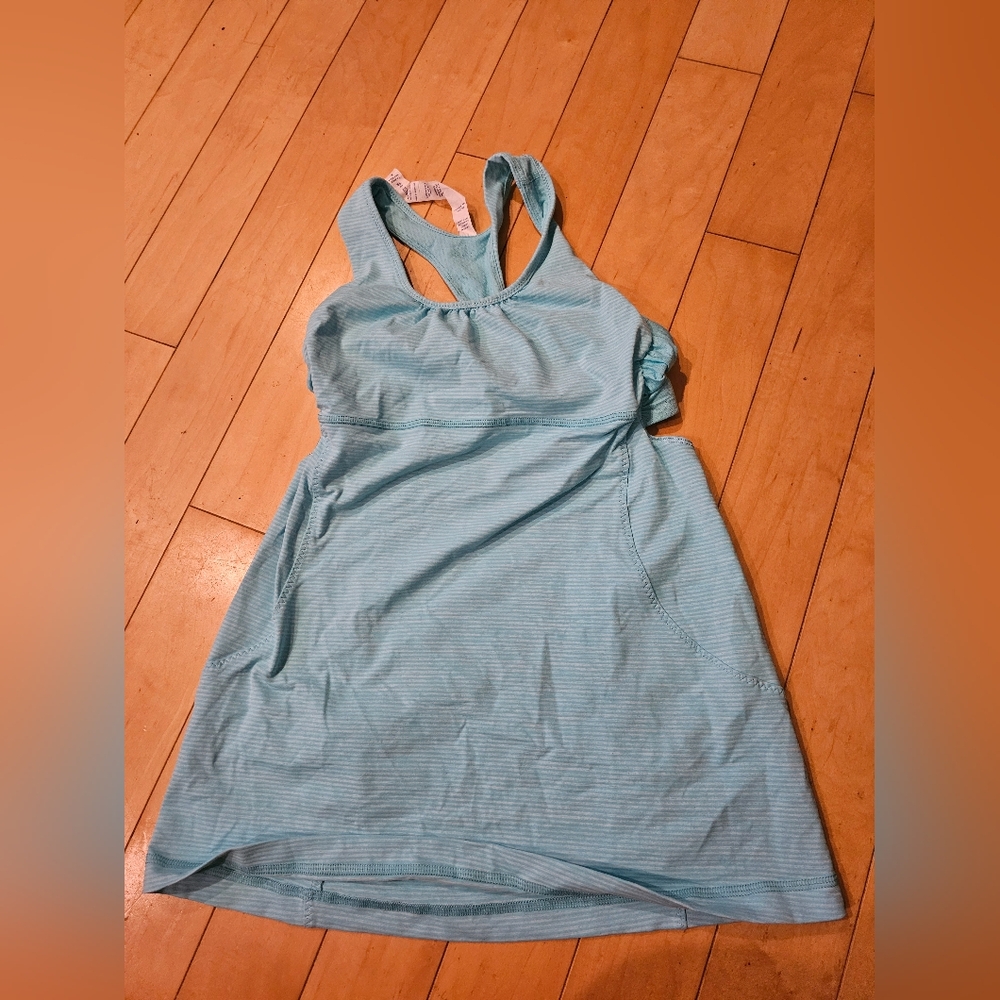 Lululemon blue stripe tank top